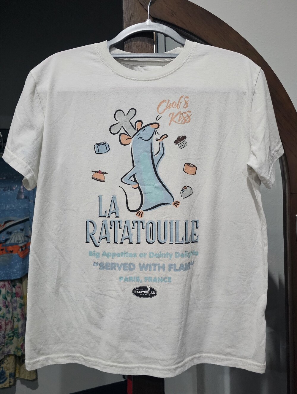 DISNEY Epcot t-shirt France short sleeve tee shirt unisex L Ratatouille